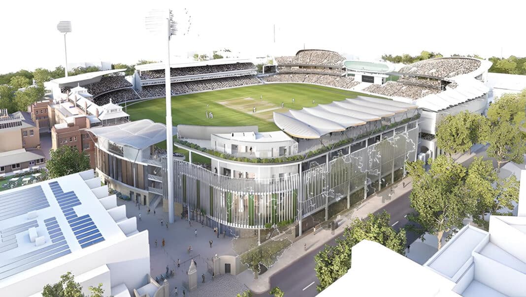 Today, Lords Cricket Ground has provided updated renders showing the updated Lords Masterplan, including scheduled works to the Tavern and Allen Stands. (Photo Credit: Renders provided by WilkinsonEyre - as per Lords Media Release)