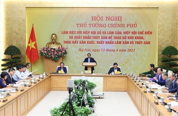 Prime Minister Pham Minh Chinh speaks at the event (Photo credit: VNA)