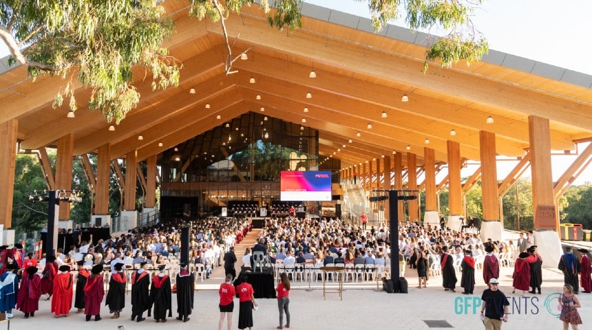 In March 2023 the latest group of Murdoch Students attended graduation ceremonies at the state of the art Boola Katitjin building Wood Central