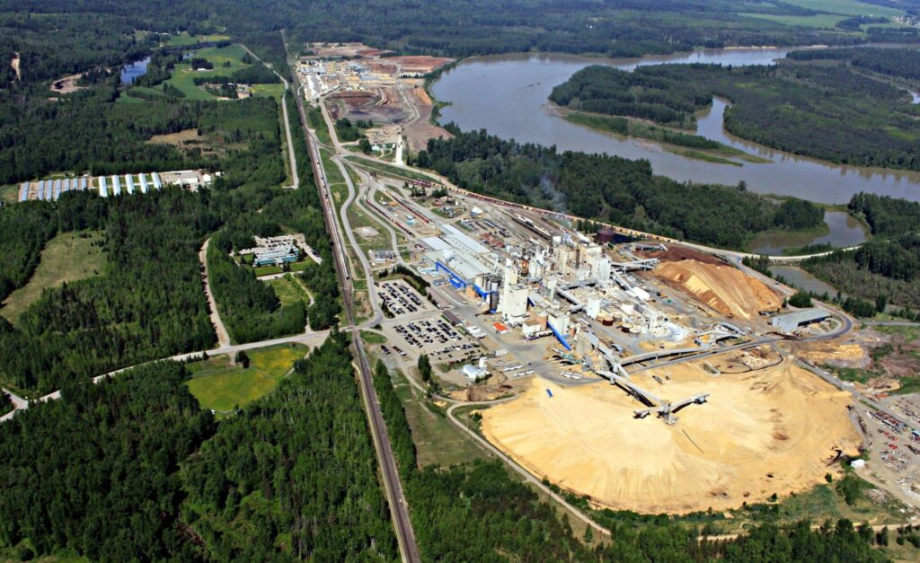 Canfor's sprawling operations in Prince George in British Columbia. Canfor is one of the world's largest forests companies supplying pulp and engineered wood products to global markets. (Photo Credit: Supplied from Canfor's Facebook page)