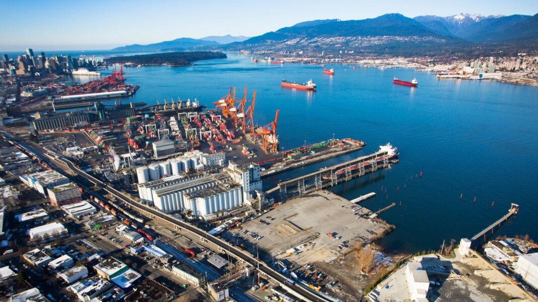 Port Metro in Vancouver where 70 containers included forest pulp products destined for Asia. Photo Credit Supplied by Port Metro 1
