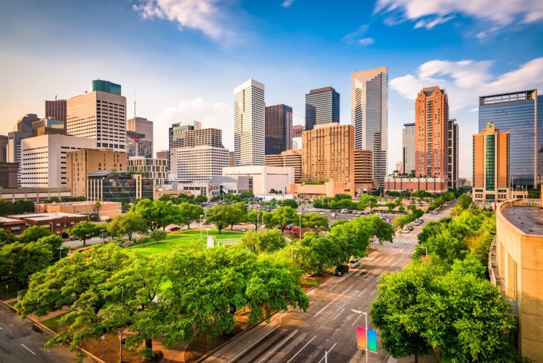 Downtown Houston Texas has a strong Urban Forest culture