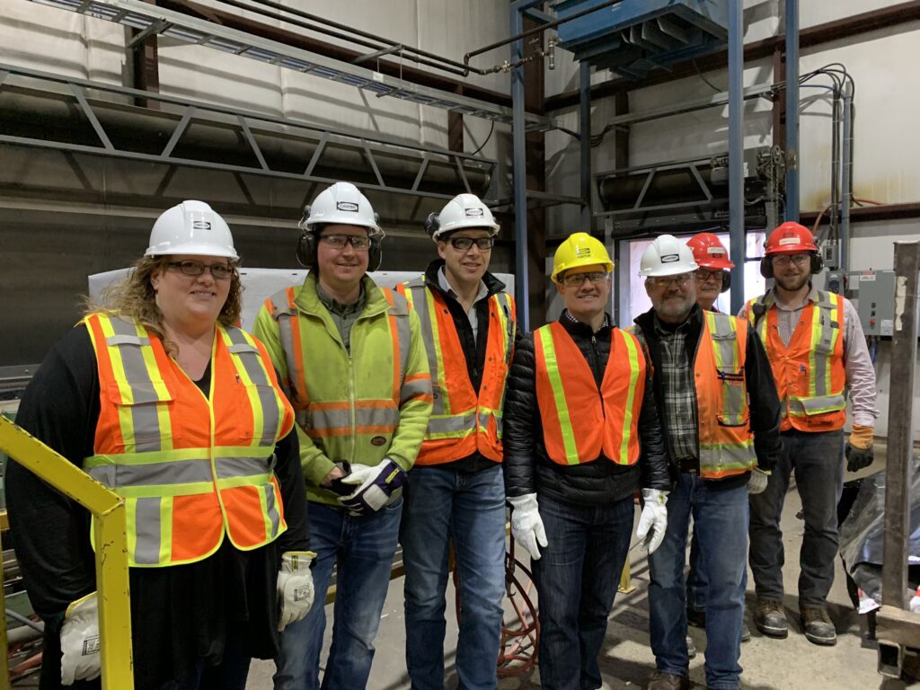 Canadian MP Taylor Bachrach toured the decommissioned Houston plant with Kevin Horsnell, Senior Vice President of Canfor Operations in Canada (Photo Credit: Supplied by Twitter in 2020)