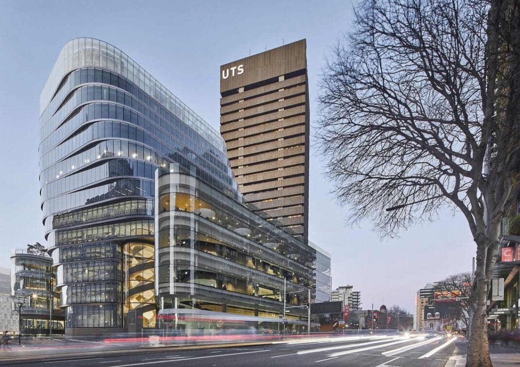 The UTS building in Ultimo, Sydney, is one of a number of Australian buildings potentially caught up in the crumbling concrete crisis. (Photo Credit: UTS)