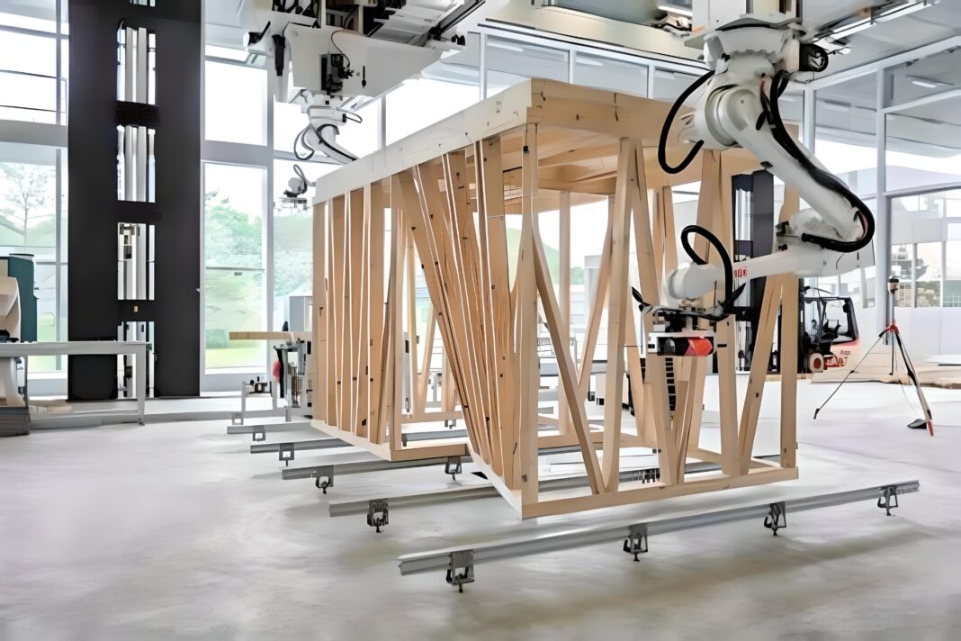 The forest products industry is turning to innovation, including robotics, to produce the products of the future. The whole wood supply chain plays an important role in the carbon market and cannot be discounted. (Photo Credit: ABB Robotics)