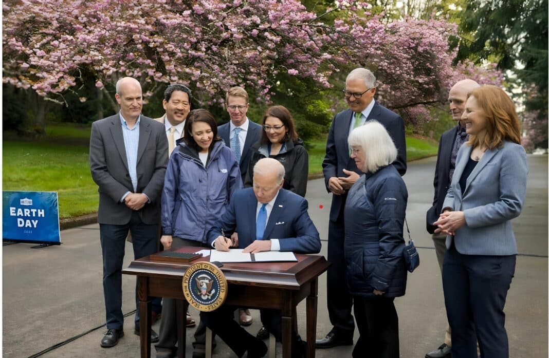 The commitment follows an Executive Order signed by President Biden on World Earth Day in 2022. (Photo Credit: The White House Library)