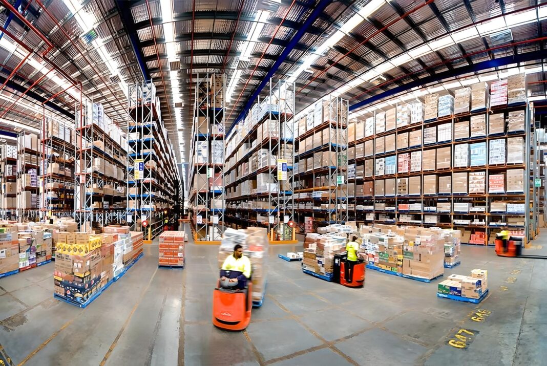 Inside Metcash's Huntingwood Distribution Centre in NSW, where the Independent Hardware Group operates logistics across 1500 retail hardware stores. (Photo Credit: Metcash)