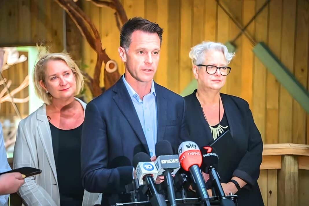 In November 2023, NSW Premier Chris Minns joined Minister for the Environment Penny Sharpe (right) for a Bongil Bongil National Park tour ahead of the announced Great Koala National Park.