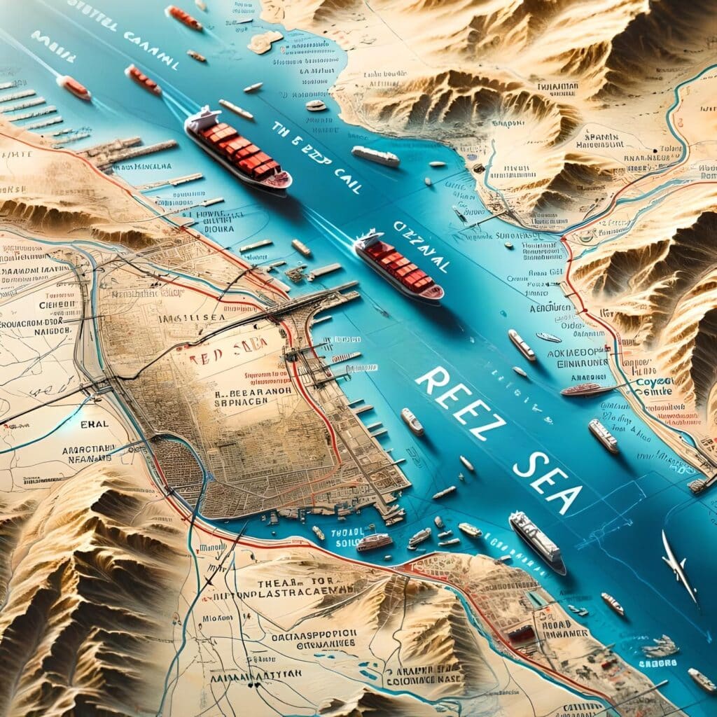 The recent Red Sea crisis, sparked by attacks by Yemen's Houthi militants on ships in the area, has significantly disrupted maritime trade through the Suez Canal. This disruption has had profound implications for global trade, particularly affecting the Indian market. (Photo Credit: Supply Chain Spotlight via LinkedIn)