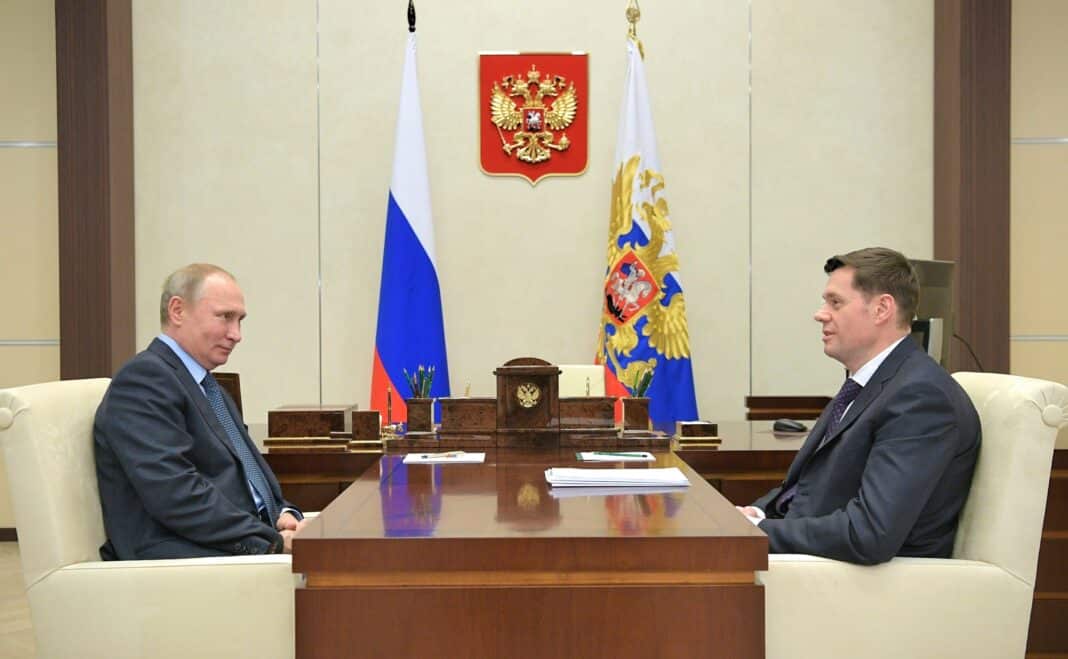 Russian President Vladimir Putin and Alexey Mordashov, Russia's richest man, who has profiteered off selling plywood into the North American market. (Photo Credit: Wiki Commons, under Creative Commons)