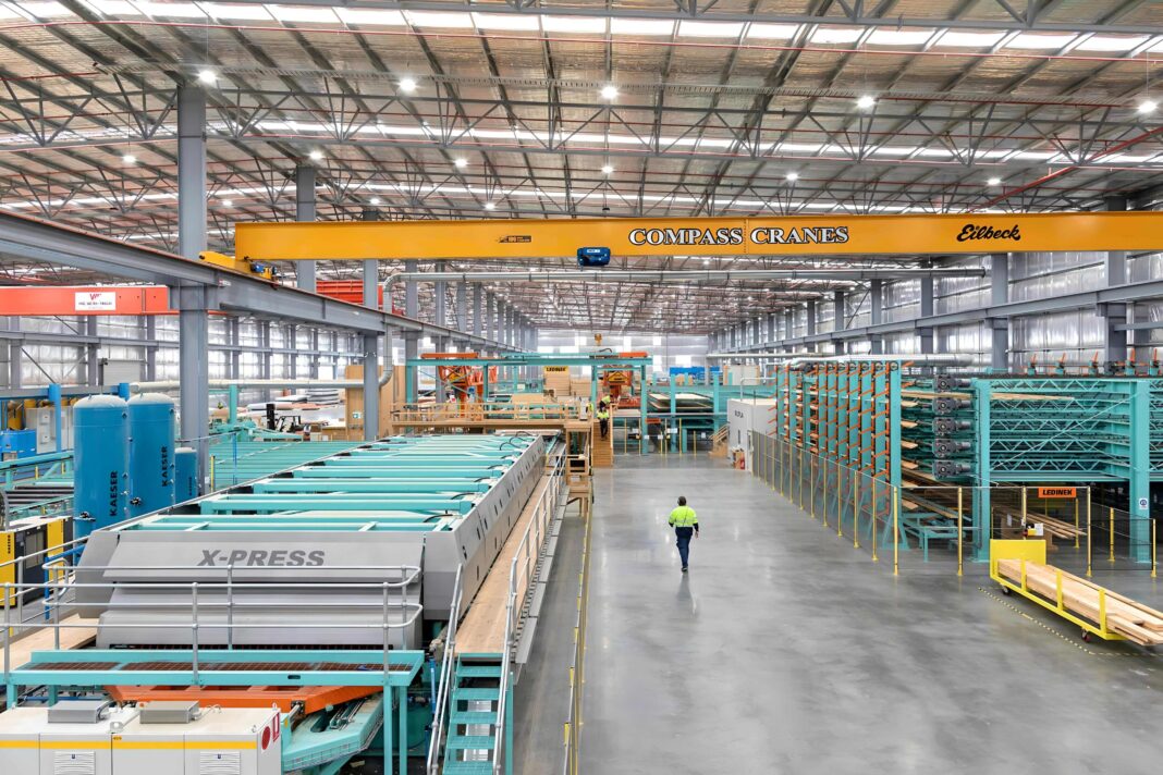 Xlam's Albury-Wodonga facility is 12,000 square metres and is purpose-built to manufacture cross-laminated timber, capable of meeting market demand.
