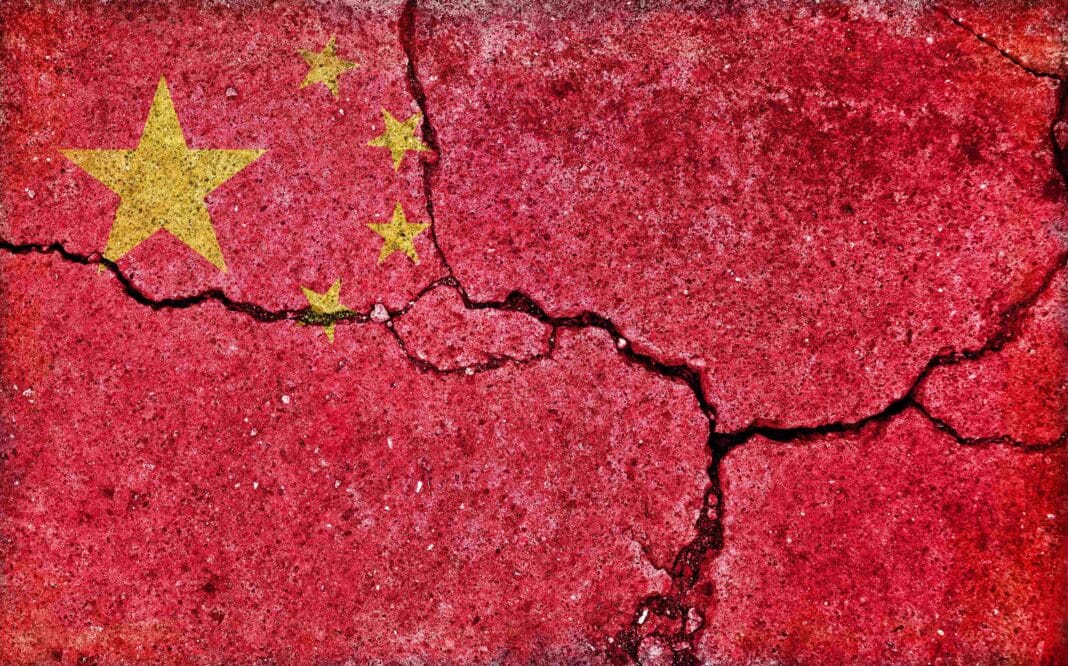 China is now cracking and sinking under the weight of its own addiction to cement. (Photo Credit: BarksJapan / Alamy Stock Photo)