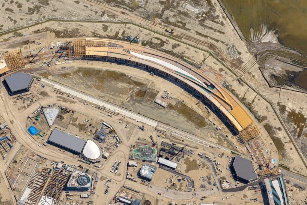 The organisers of the World Expo have today released new images showing the wooden ring starting to take shape. (Photo Credit: Expo 2025 Osaka Kansai Official Twitter)