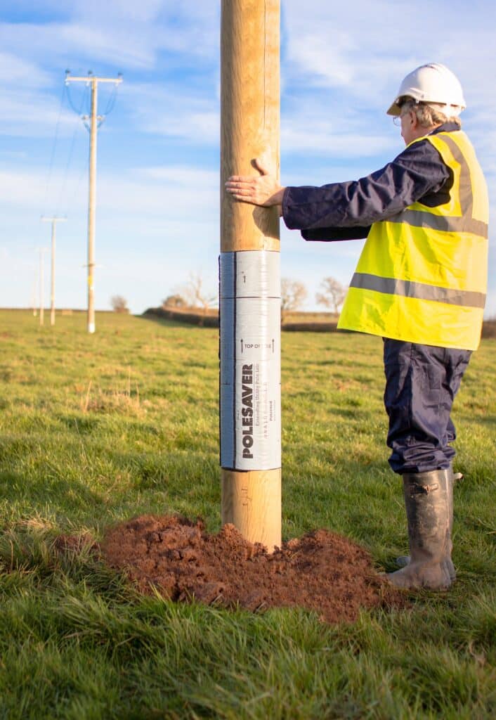 Richard George is the CEO of Polesaver, a UK-based company now supplying more than 35 countries with to protect and extend the life of millions of utility poles all over the world. (Photo Credit: Polesaver)