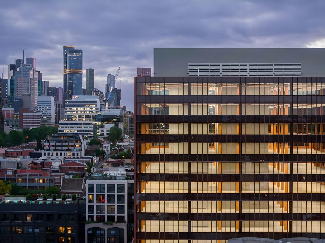 T3 Collingwood is part of Hines Global Real Estate, push to use mass timber-based green buildings” to fuel the next generation of commercial office and build-to-rent residential construction projects. (Photo Credit: Tom Blachford via Australian Insitute of Architects)