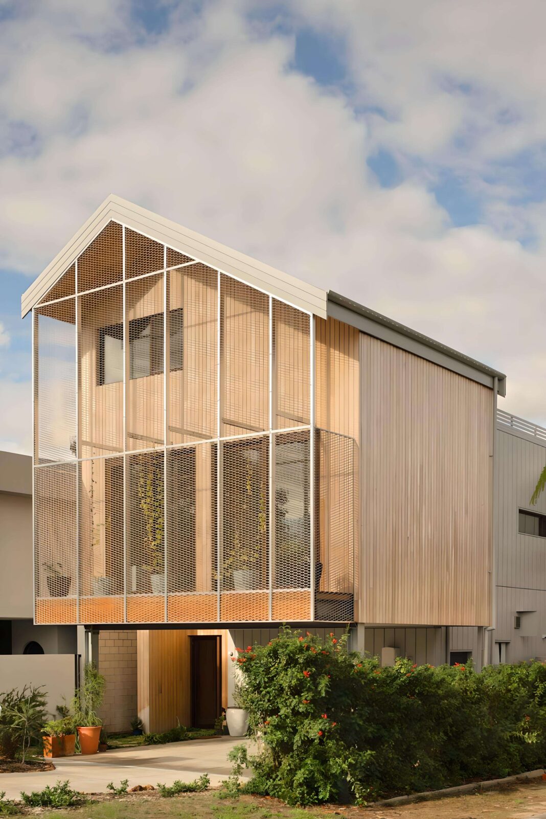 Taking less than a year to construct the 3-storey structure, this certified German Passivhaus, was built almost entirely out of cross-laminated timber panels supplied by XLAM. (Photo Credit: Dion Robeson)