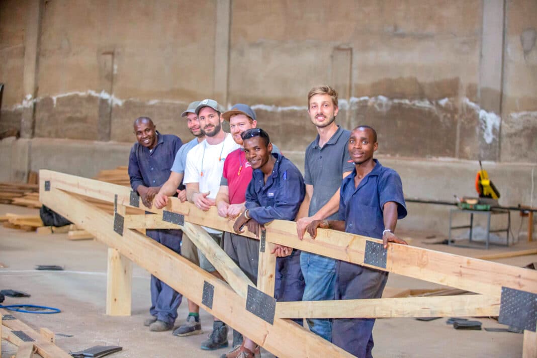 Uganda has emerged as a vibrant market for mass timber construction - with one of Africa's fastest-growing economies embracing timber-based construction to meet surging demand for housing and development. (Photo Credit: Timber Innovation Centre via Lighthouse)