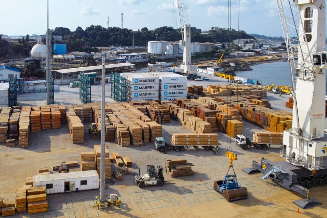 Gabon's Port of Libreville is a major trading hub for African timber - with Gabon's coup last year causing major upheaval for the global supply chains of wooden products. (Photo Credit: manola72 - stock.adobe.com)