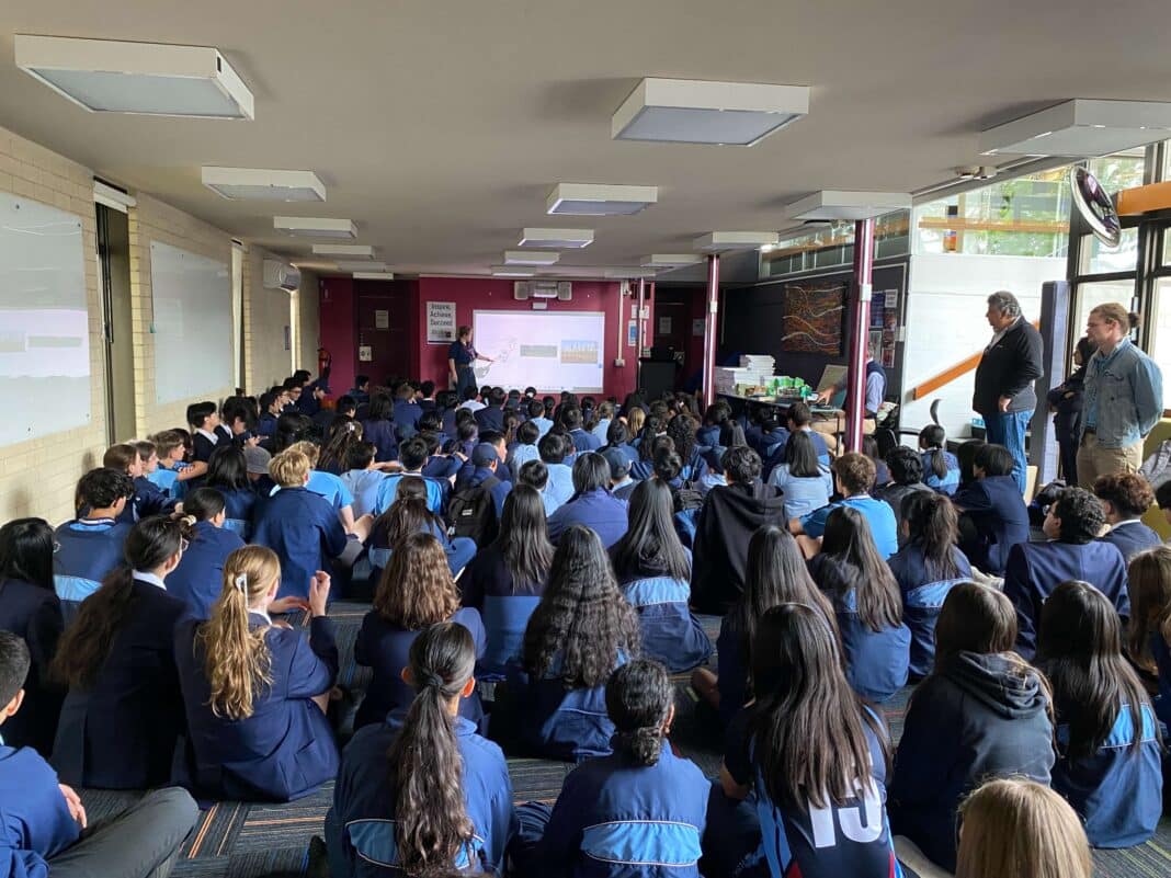 More than 600 students at Ryde Secondary College - in inner city Sydney - heard from Matt de Jongh and Emily Post last week.