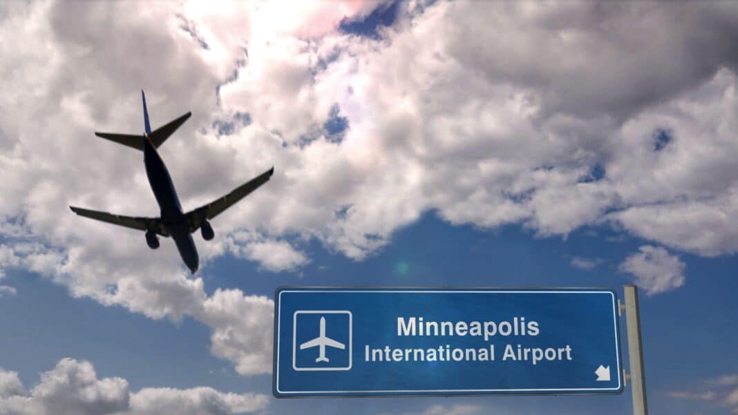 Minneapolis-St. Paul International Airport and Minnesota have high aspirations for using sustainable airline fuel. (Photo Credit: Skorzewiak / Alamy Stock Photo)