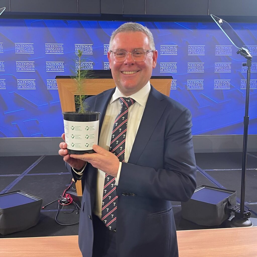 Murray Watt, Australia's Minister for the Environment and Water, at the concludeorsement of the national implementation plan for the Strategy for Nature, March 2026