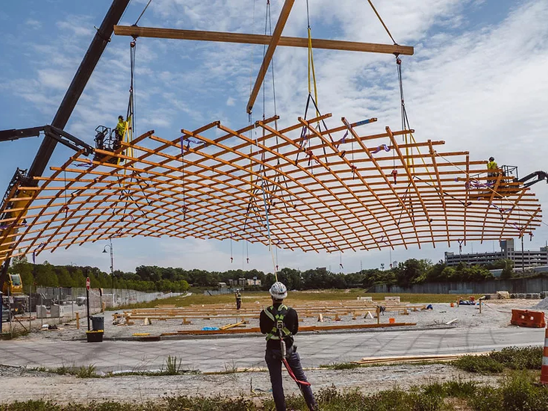 Timber 'Pringle' Is North America's Longest Gridshell | Wood Central